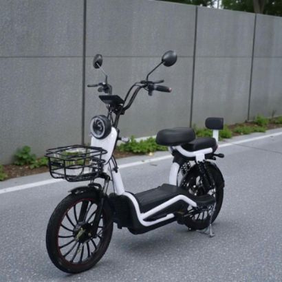 صورة دراجة كهربائية الأقتصادية نيازي بسلة أمامية وكفرات مقاس 20